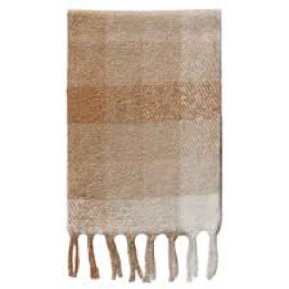 NWT Gap check scarf light brown and dark brown